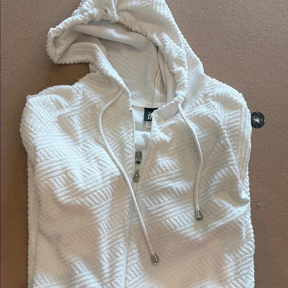 White Swim Coverup with Elegant Design
